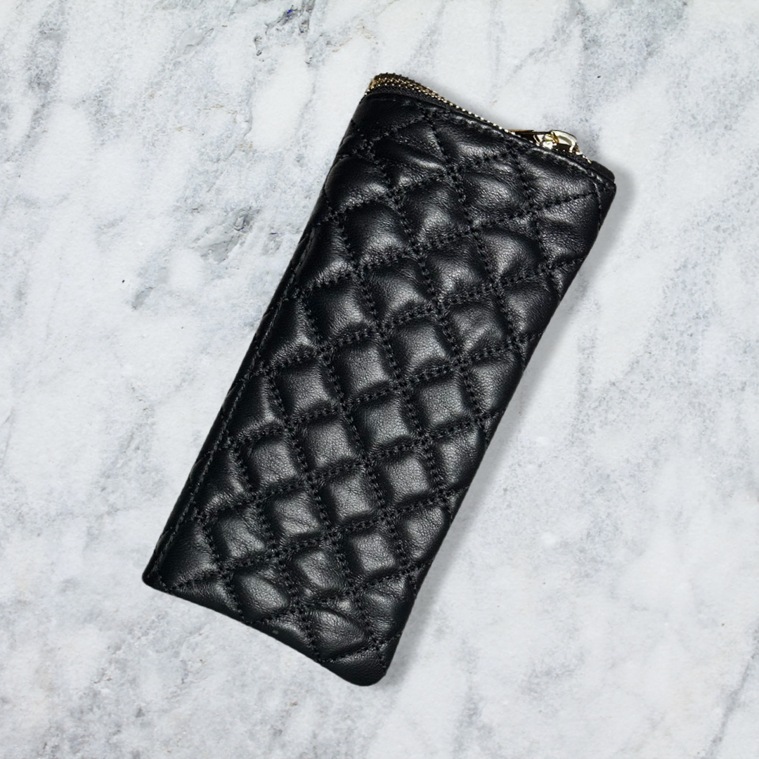 PAS LAMB QUILTED BLACK