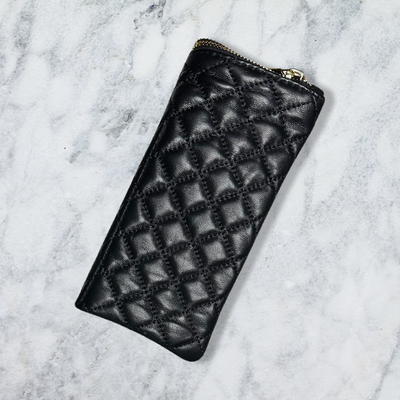 PAS LAMB QUILTED BLACK