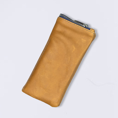 LEATHER WHISKEY NAVY/NICKEL