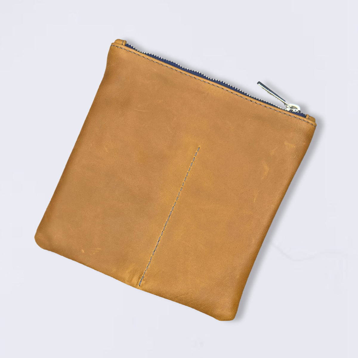 LEATHER WHISKEY NAVY/NICKEL