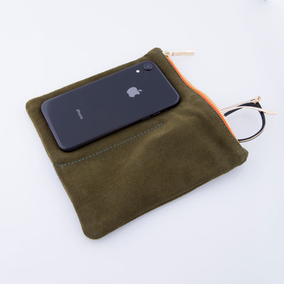 OLIVE GREEN SUEDE